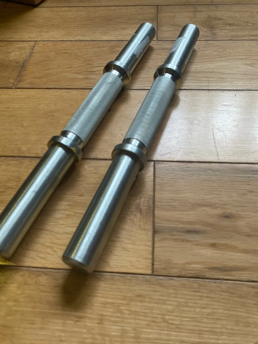 2x Olympic dumbbell bars 1 inch (2kg each) - Image 2