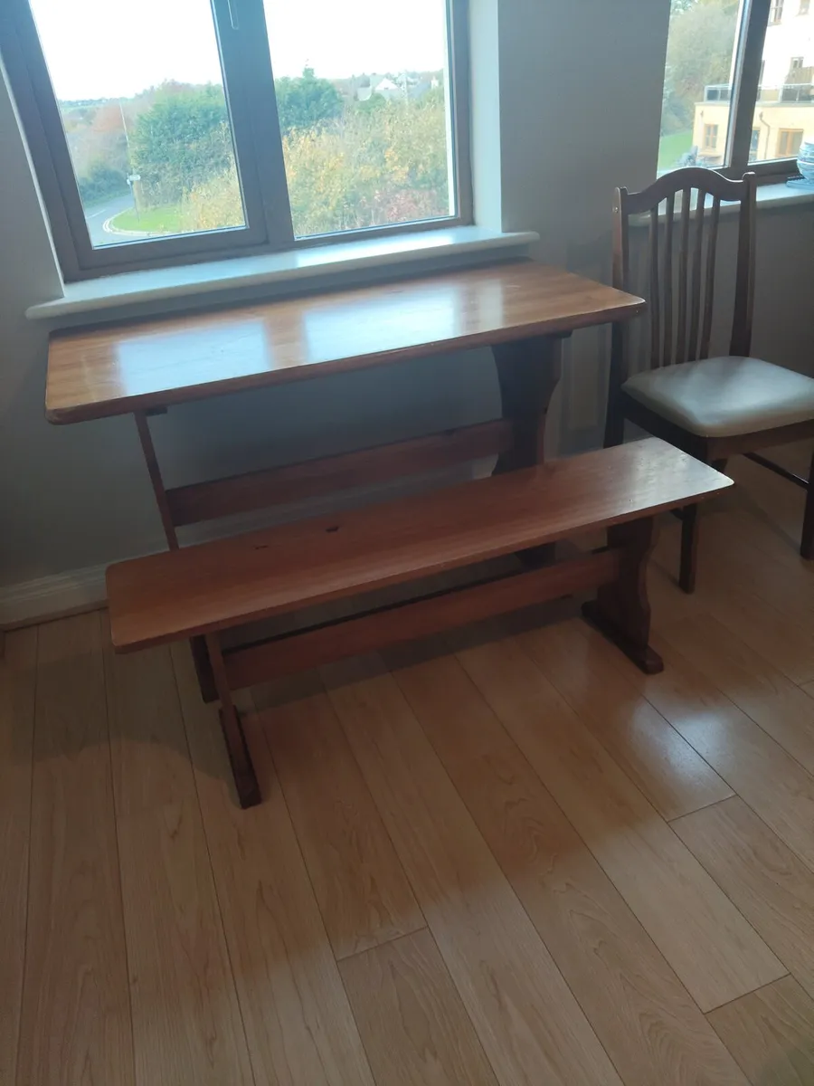 Table and Bench - Image 1