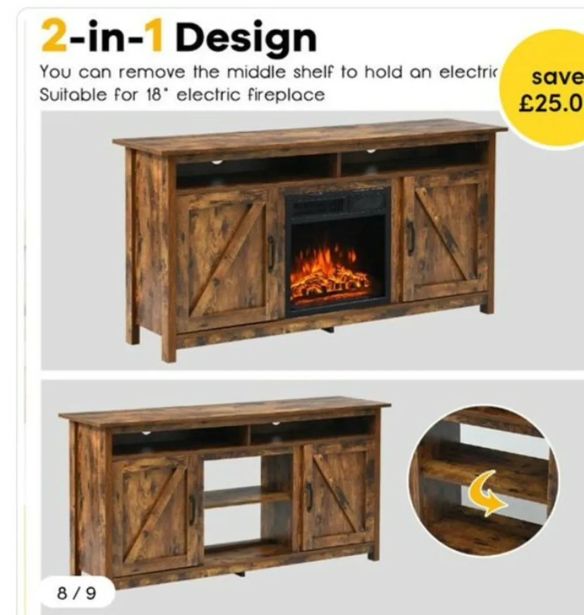 Brand new  country oak sideboard post - Image 1