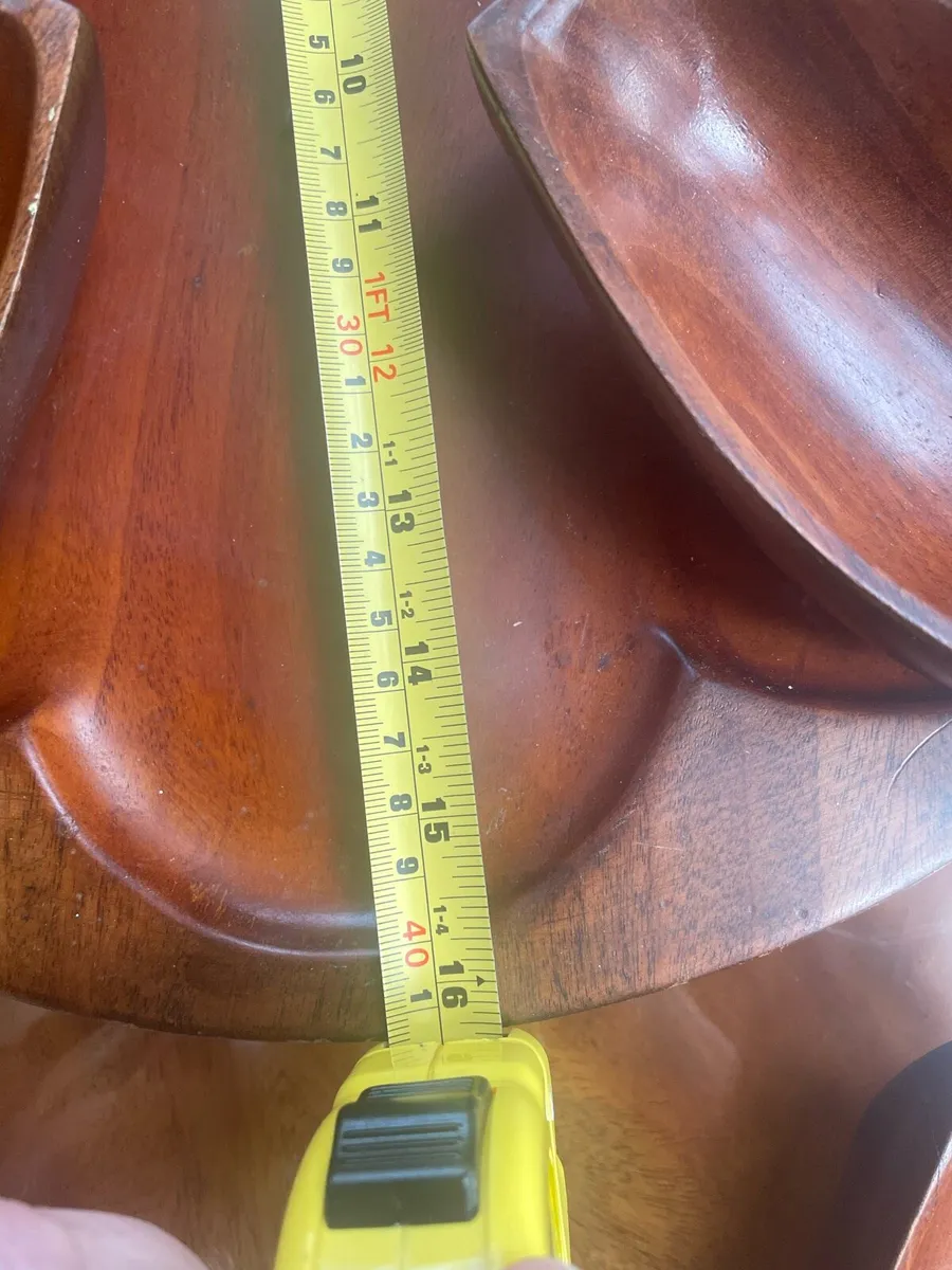 Serving set of 9 bowls on lazy Susan tray - Image 4