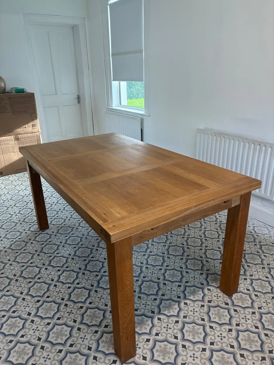 Solid White Oak Dining Table - Image 1