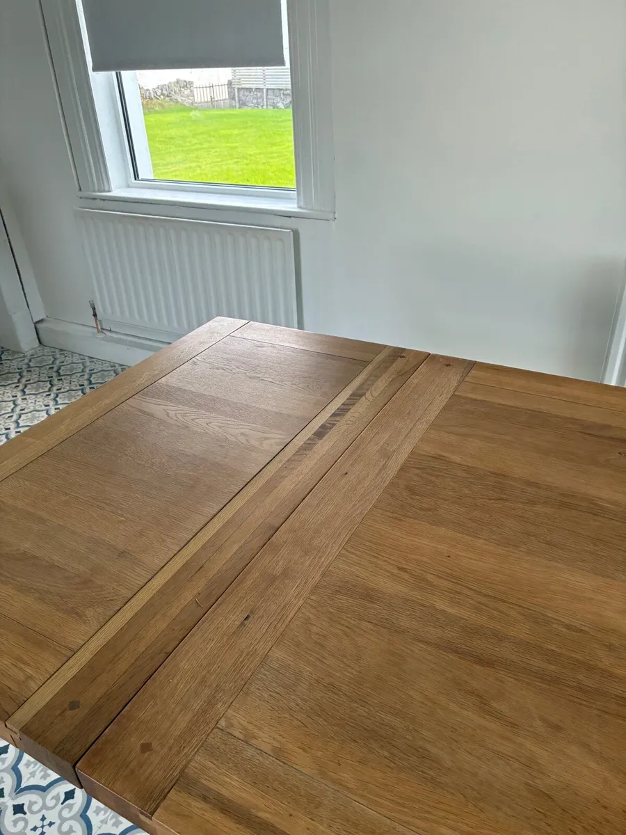 Solid White Oak Dining Table - Image 3