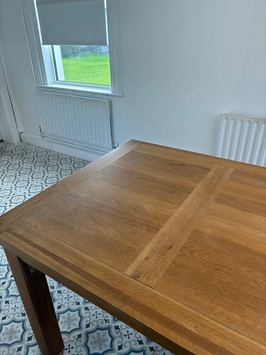 Solid White Oak Dining Table - Image 4
