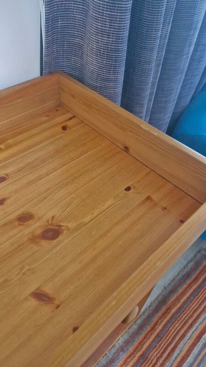 Interchangeable Solid Pine Dresser/Baby Changing Unit with Storage & matching Wall Shelves (3 pieces) - Image 3