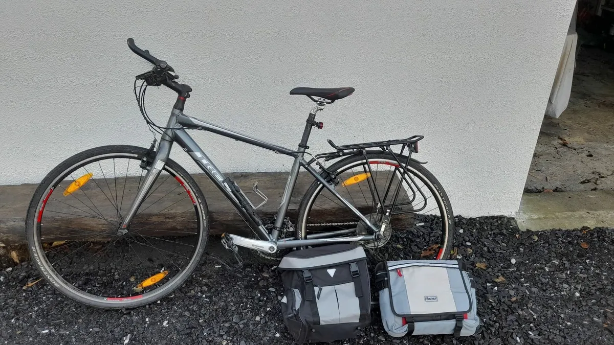 Trek FX 7.4 Bicycle with Panniers - Image 1