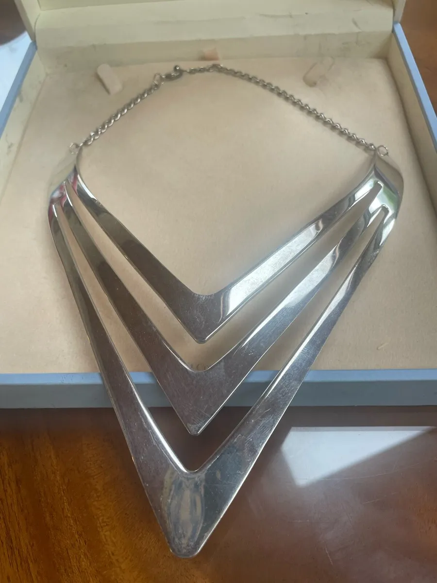 Retro solid silver necklace - Image 3