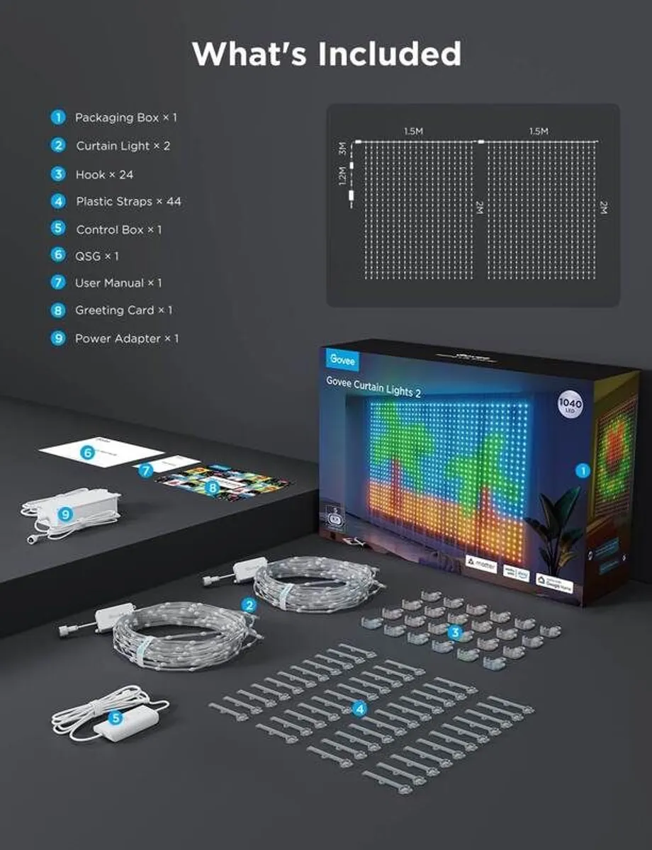 Govee Curtain Lights 2 - Image 2