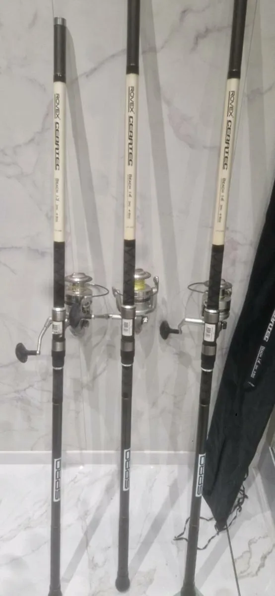 Beachcaster, fishing rods. - Image 1