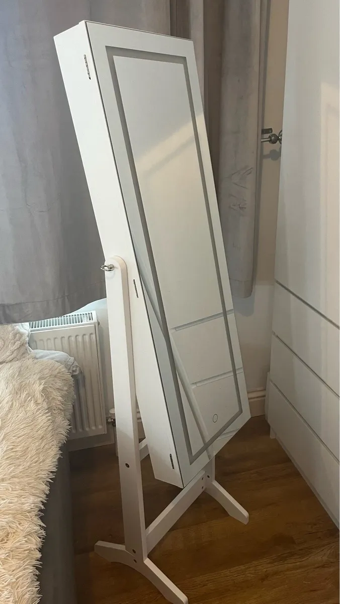 Standing jewellery cabinet mirror - Image 3