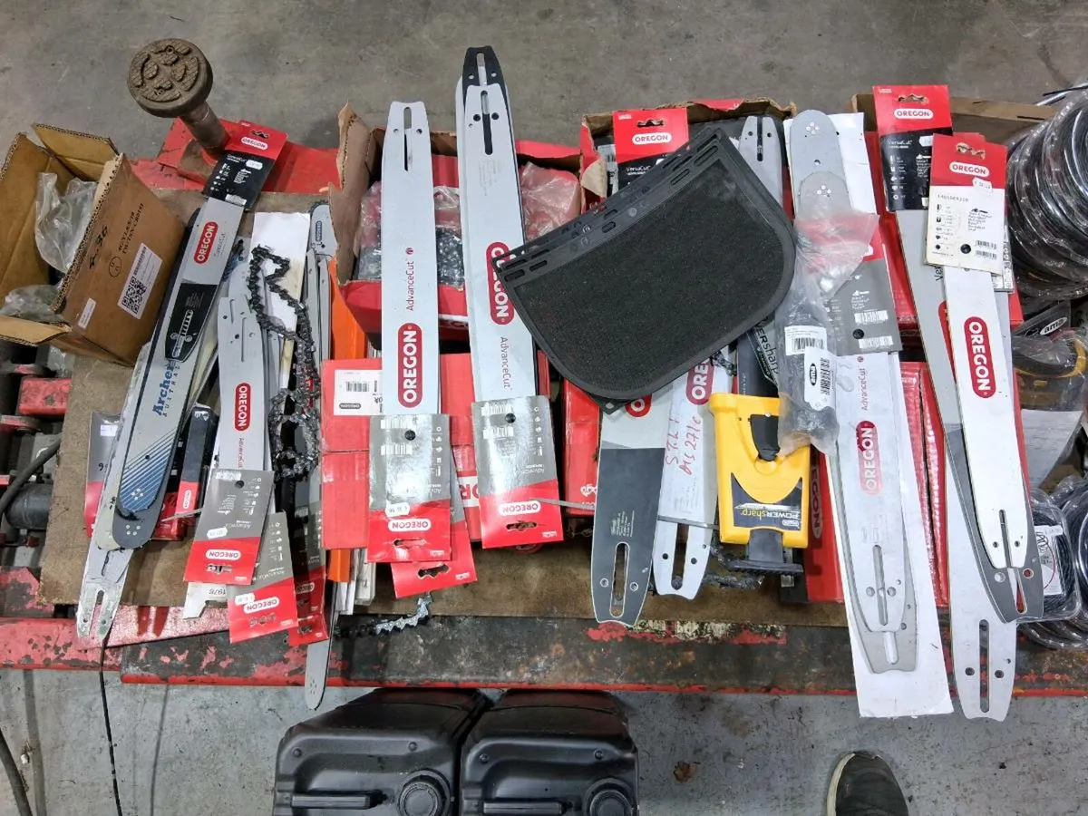Chainsaw rolls,bars,sharpener accessories all new - Image 1