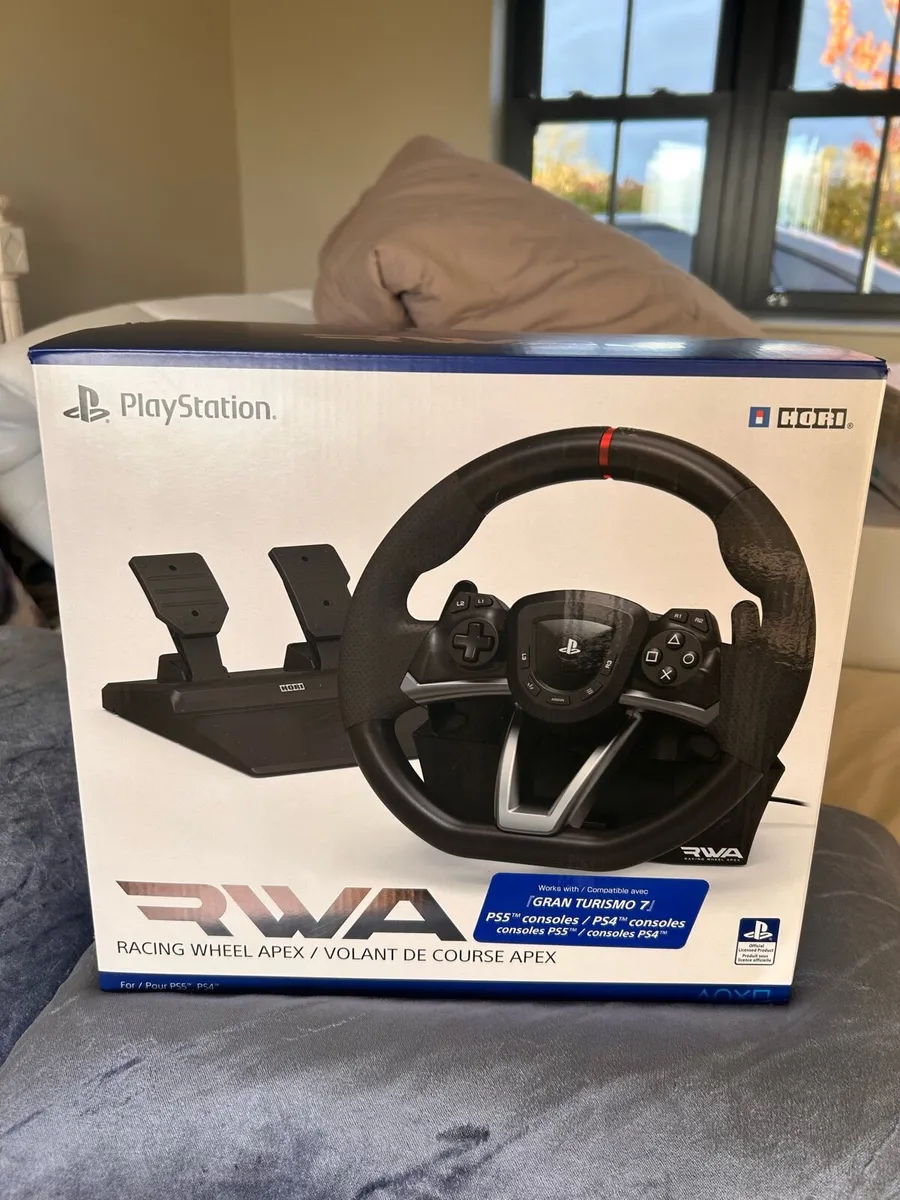PlayStation racing wheel and pedal - Image 1