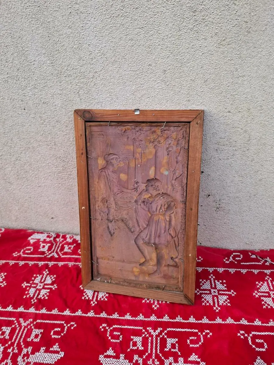 By post only wood and copper frame - Image 2