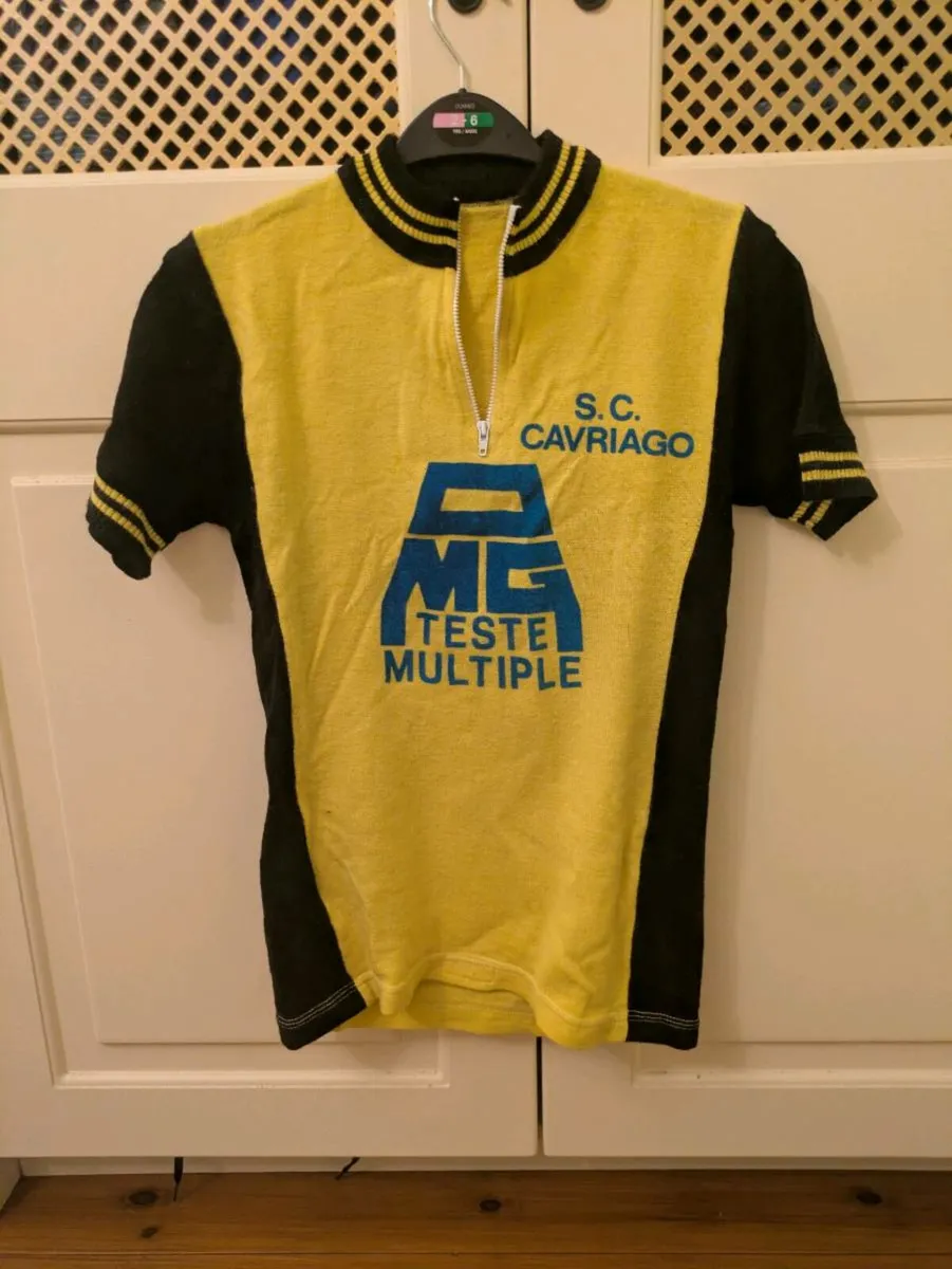 Vintage wool cycling jersey - Image 1