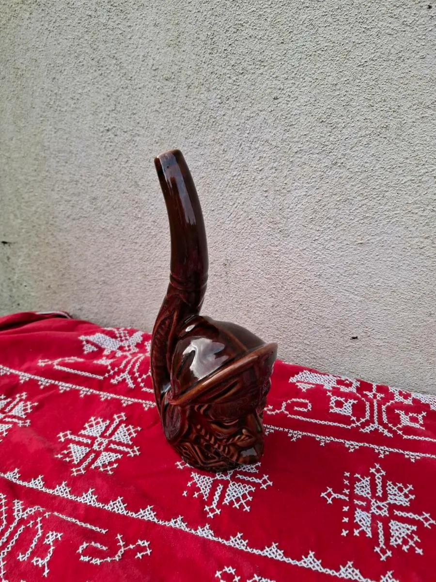 By post only unusual brown pipe bottle - Image 1