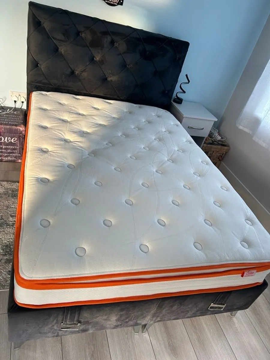 Duble Otoman bed with storage and mattress - Image 1