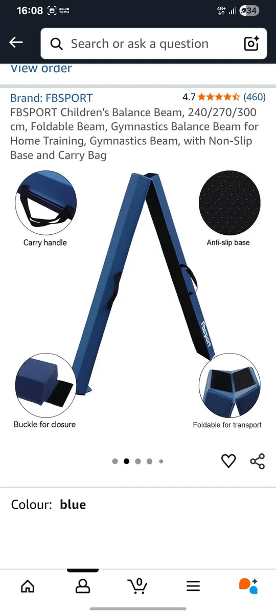 Gymnastics Balance Beam 240cm - Image 2