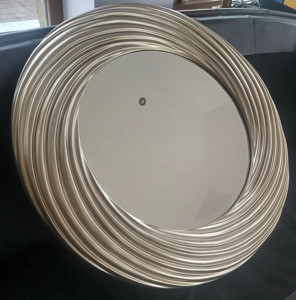 Gold Patterned Wall Mirror - Image 1