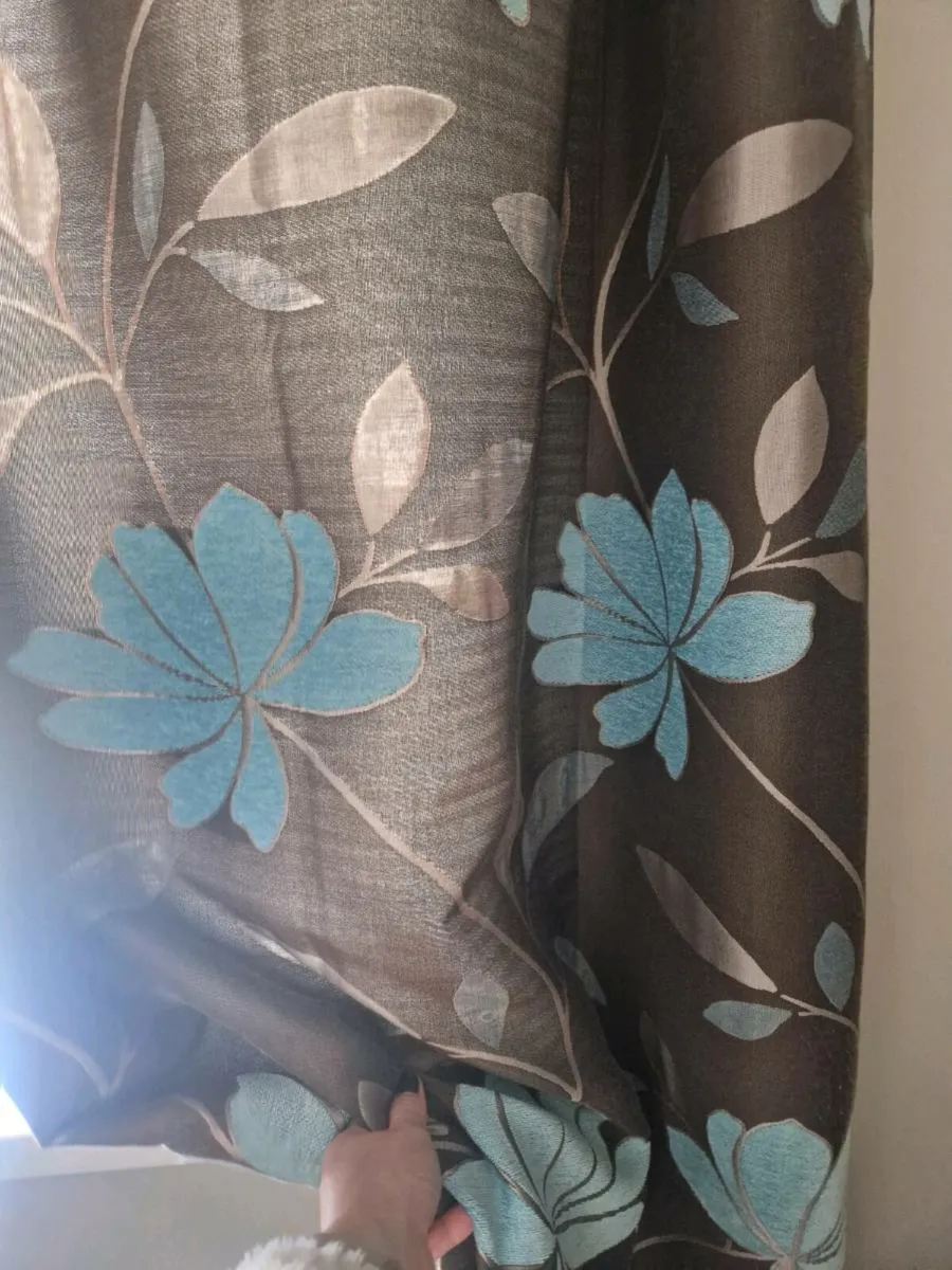 Fireplace, curtains and poles - Image 1