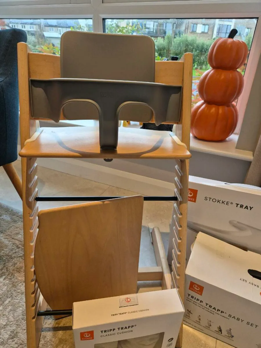 Stokke Tripp Trapp high chair and accessories - Image 1