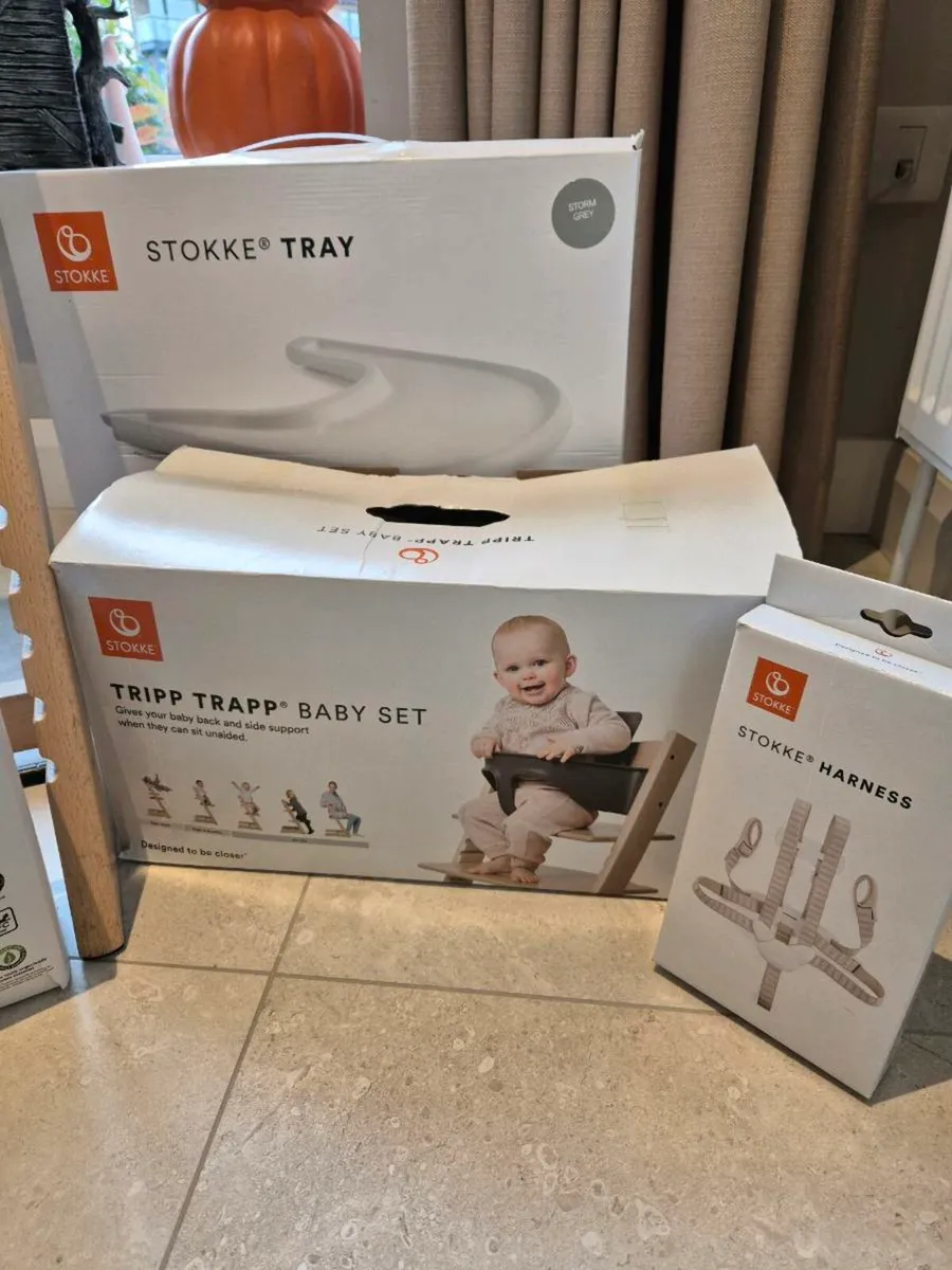 Stokke Tripp Trapp high chair and accessories - Image 2