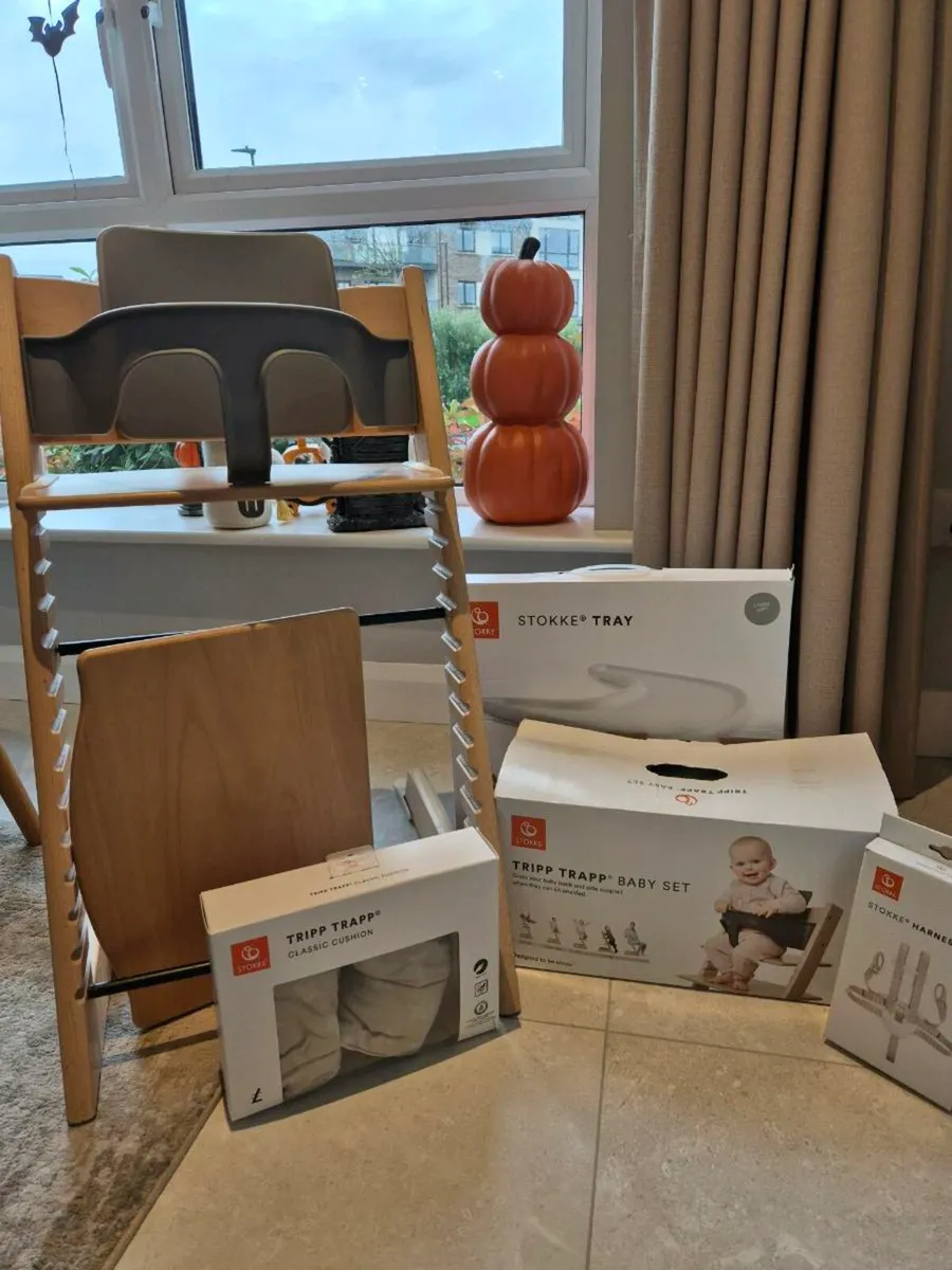 Stokke Tripp Trapp high chair and accessories - Image 3