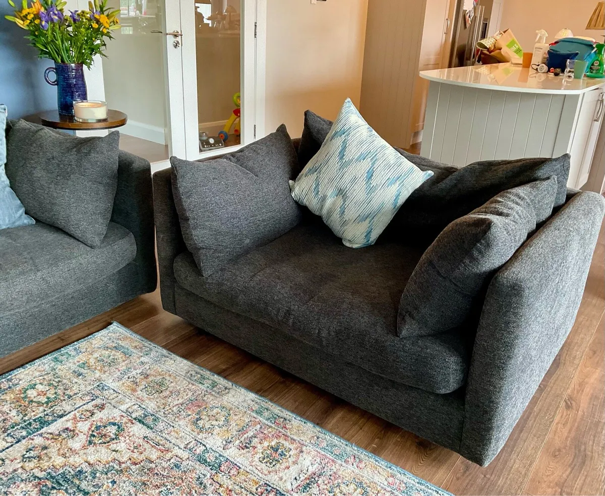 Large comfortable Sofa with extra large arm chair - Image 4