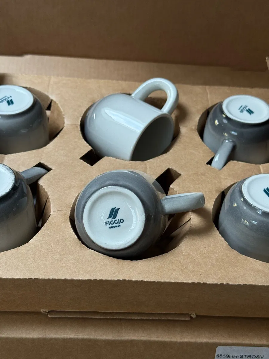 Figgjo espresso and flat white cups - New in box - Image 2