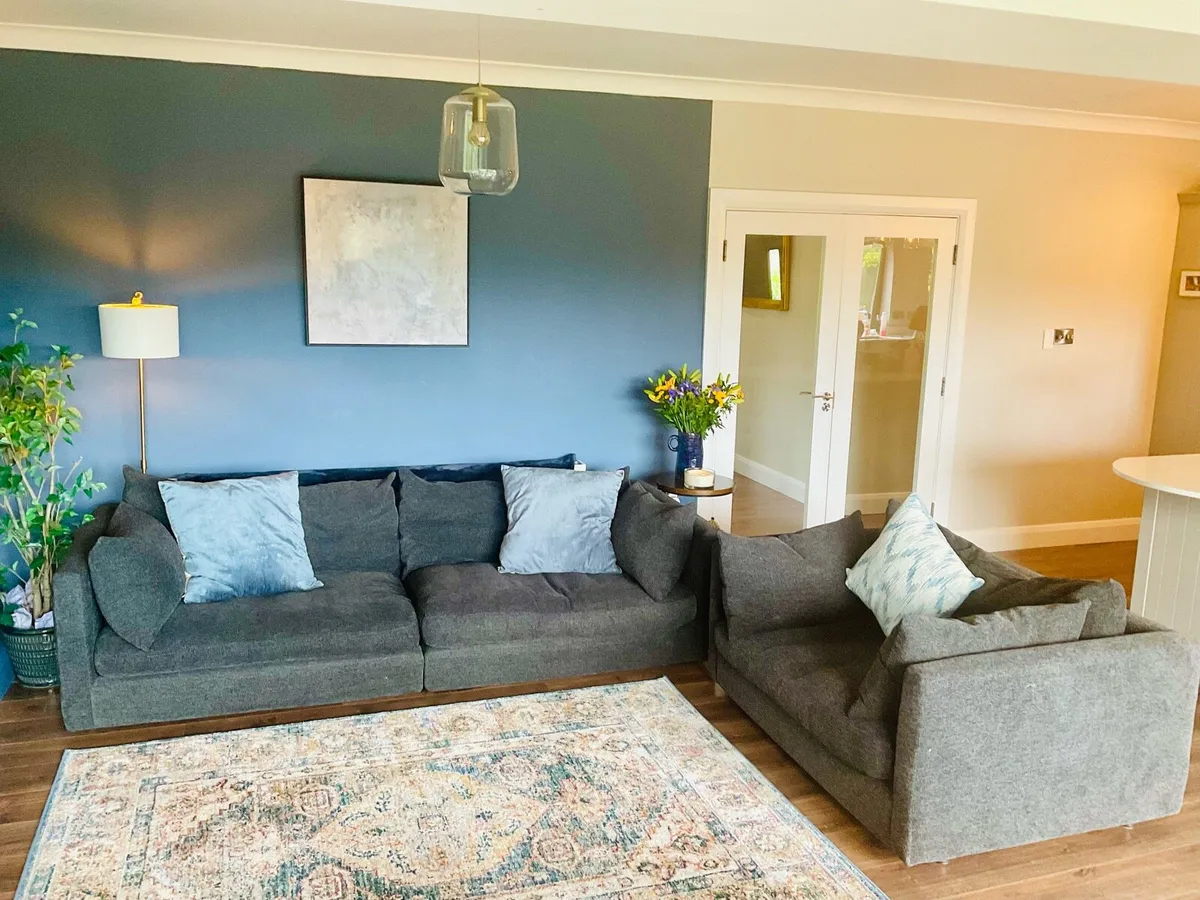 Large comfortable Sofa with extra large arm chair - Image 3