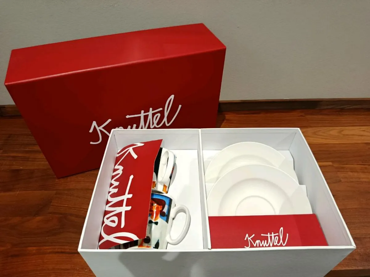 Knuttel Set of 2 cups and saucers gift box - Image 1