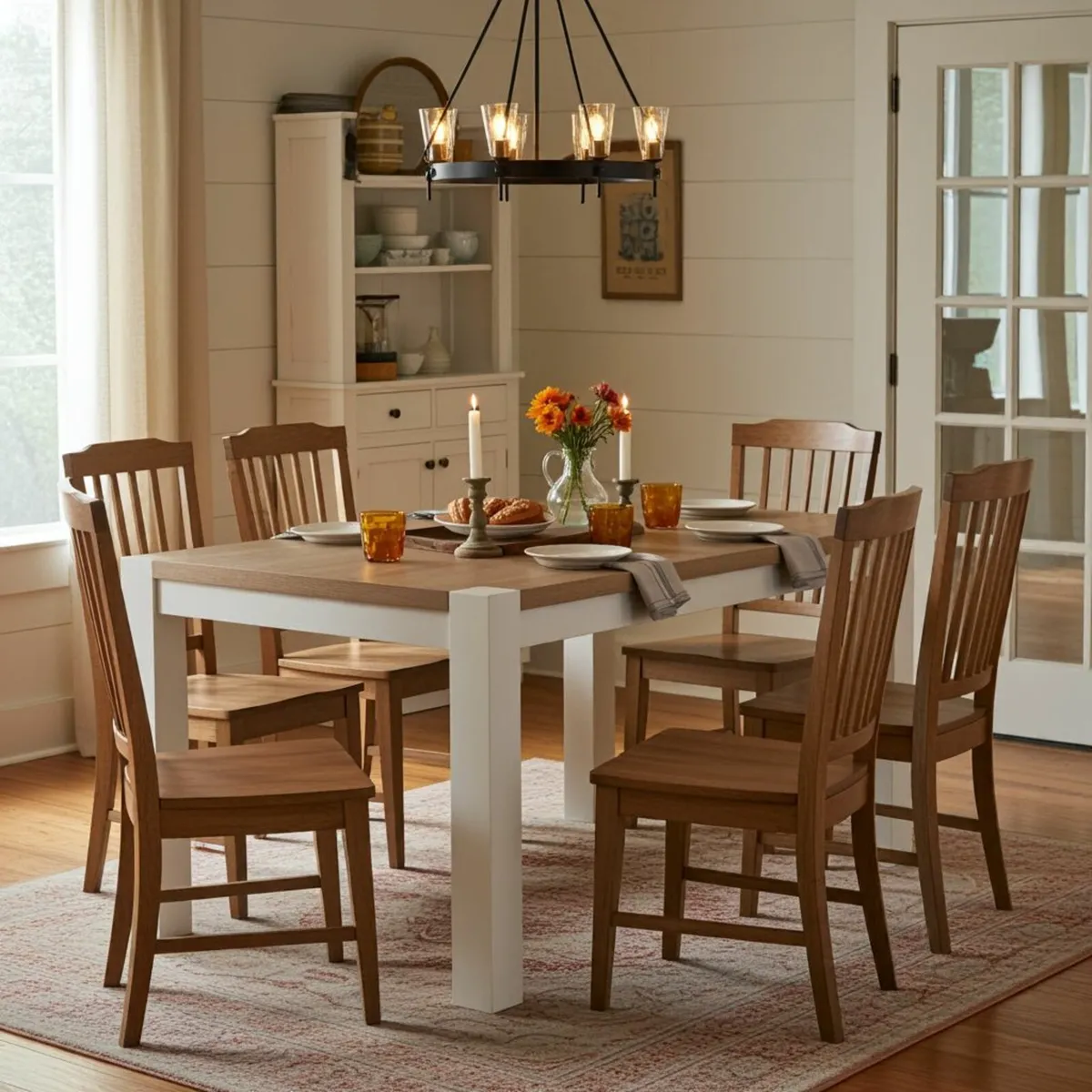 The Rowan Grande Two-Tone Extendable Dining Table - Image 3