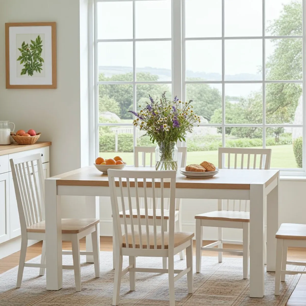 The Rowan Grande Two-Tone Extendable Dining Table - Image 4