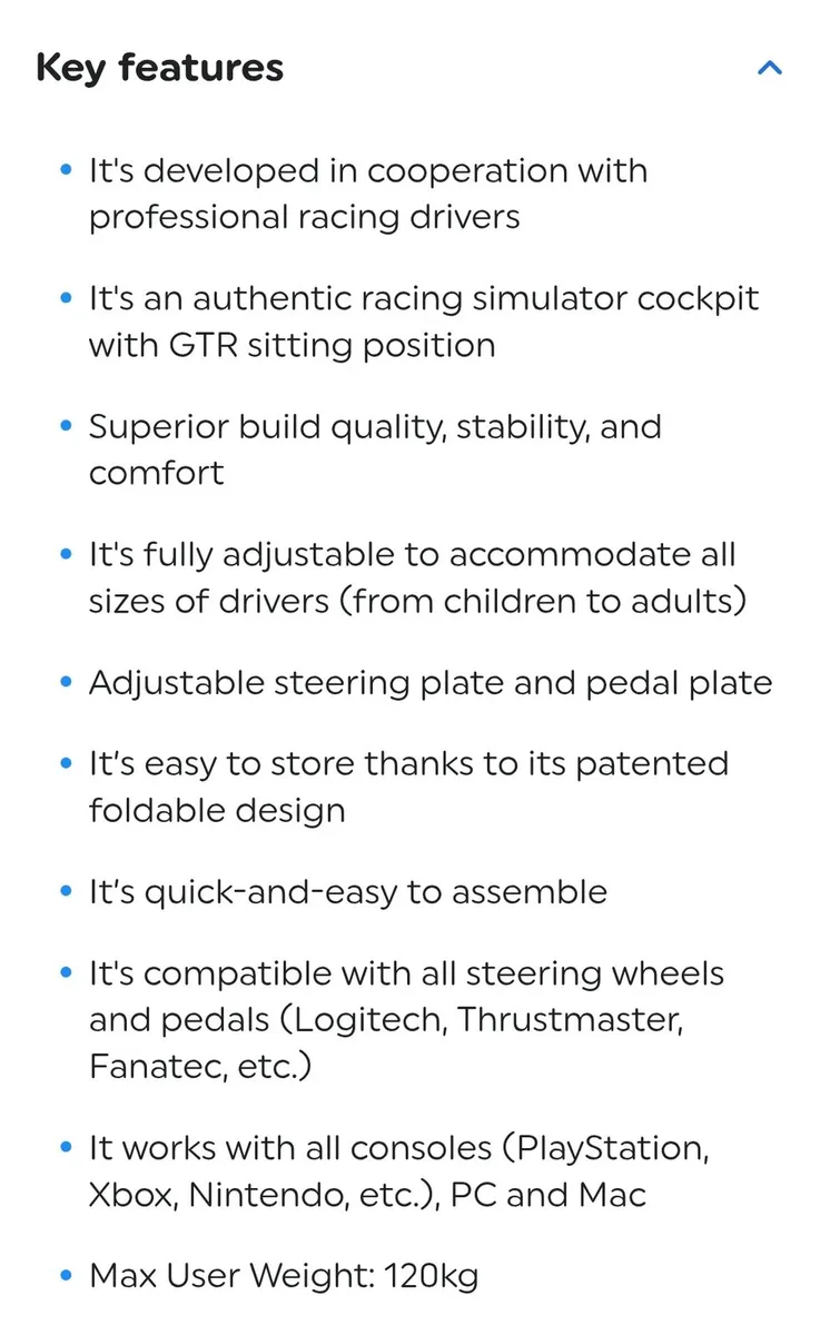 Playseat Evolution with steering & foot controls. - Image 4