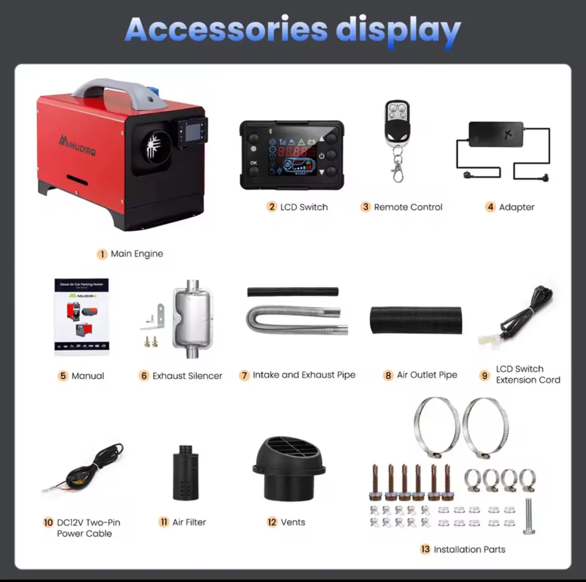 NEW 8kw smart Bluetooth app 12v diesel heaters - Image 3