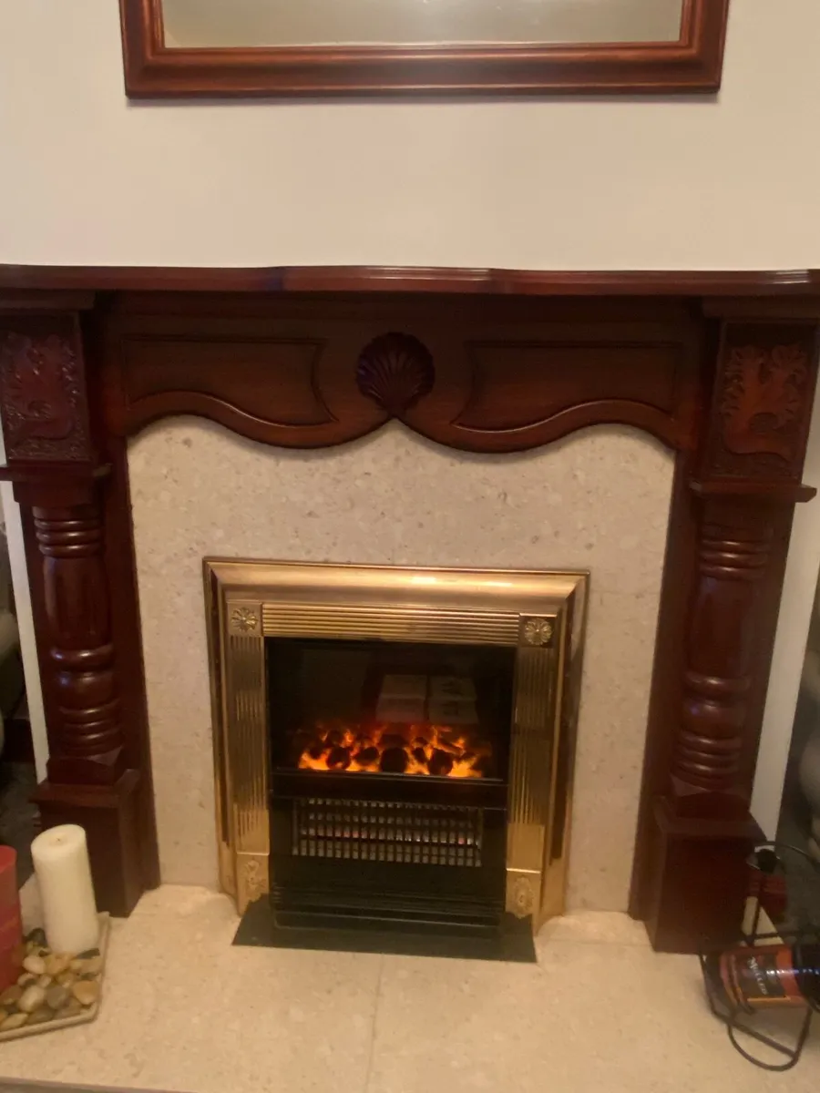 Mahogany Fireplace Surround - Image 1