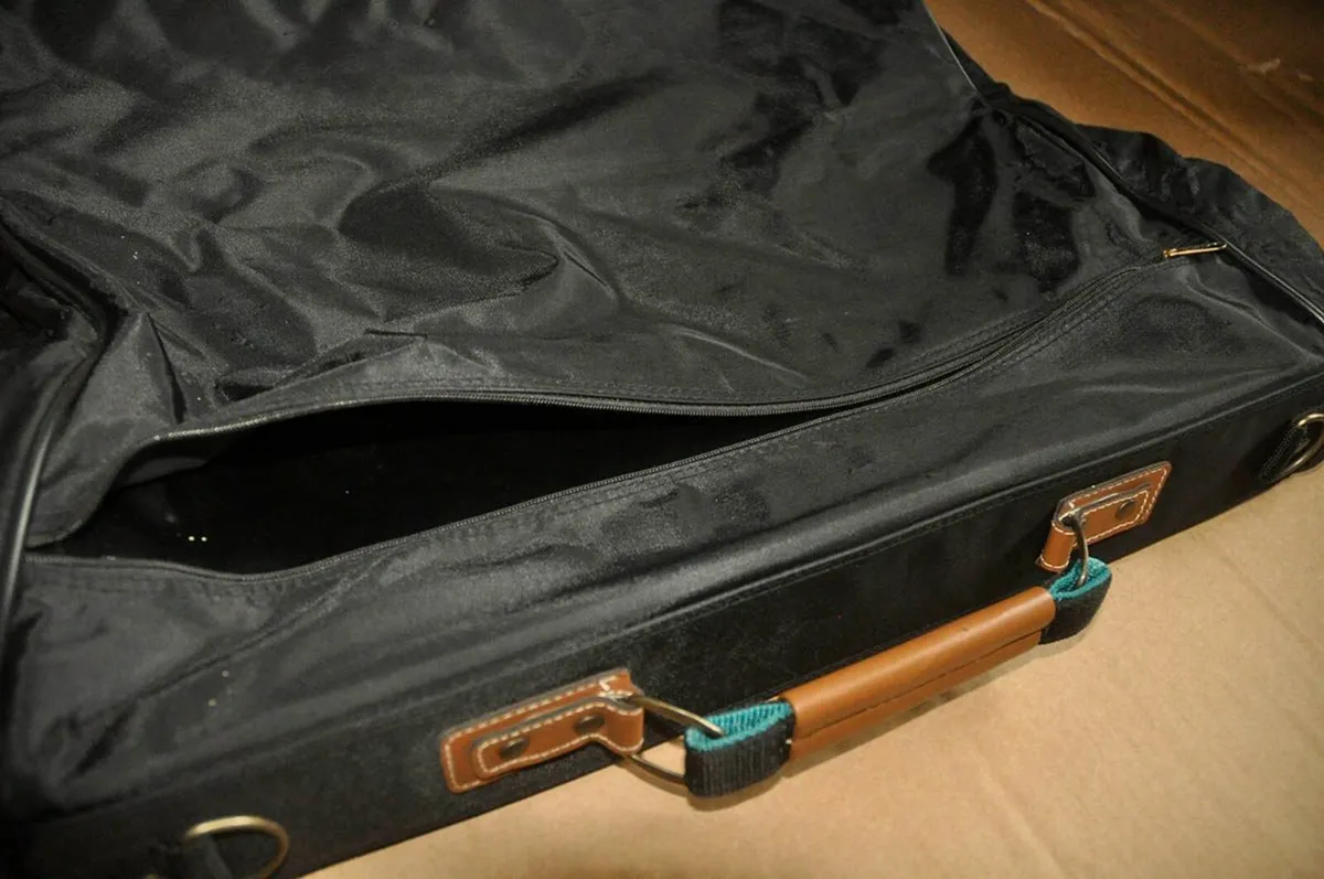 Garment Bag black canvas - Image 2