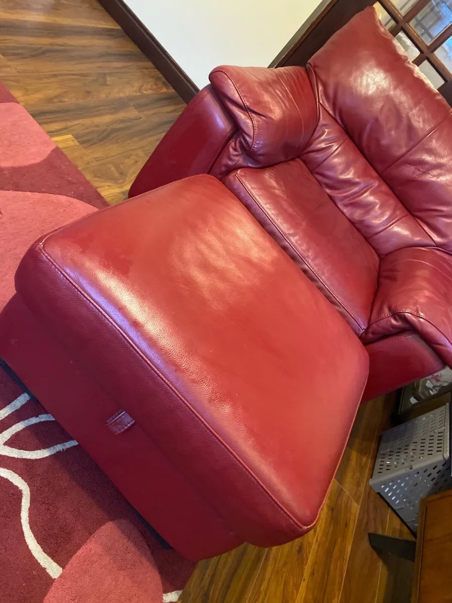 Chair and Matching Footstool - Image 3