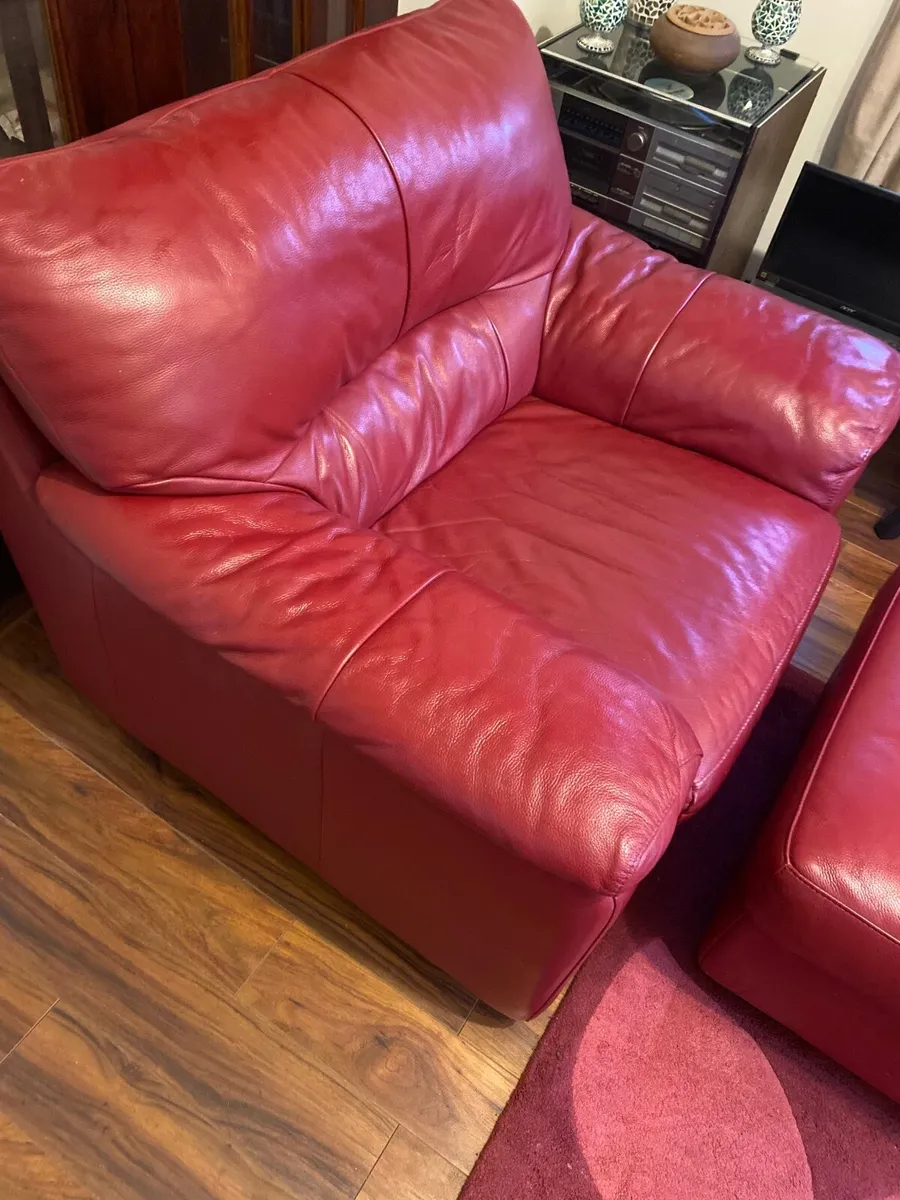 Chair and Matching Footstool - Image 4