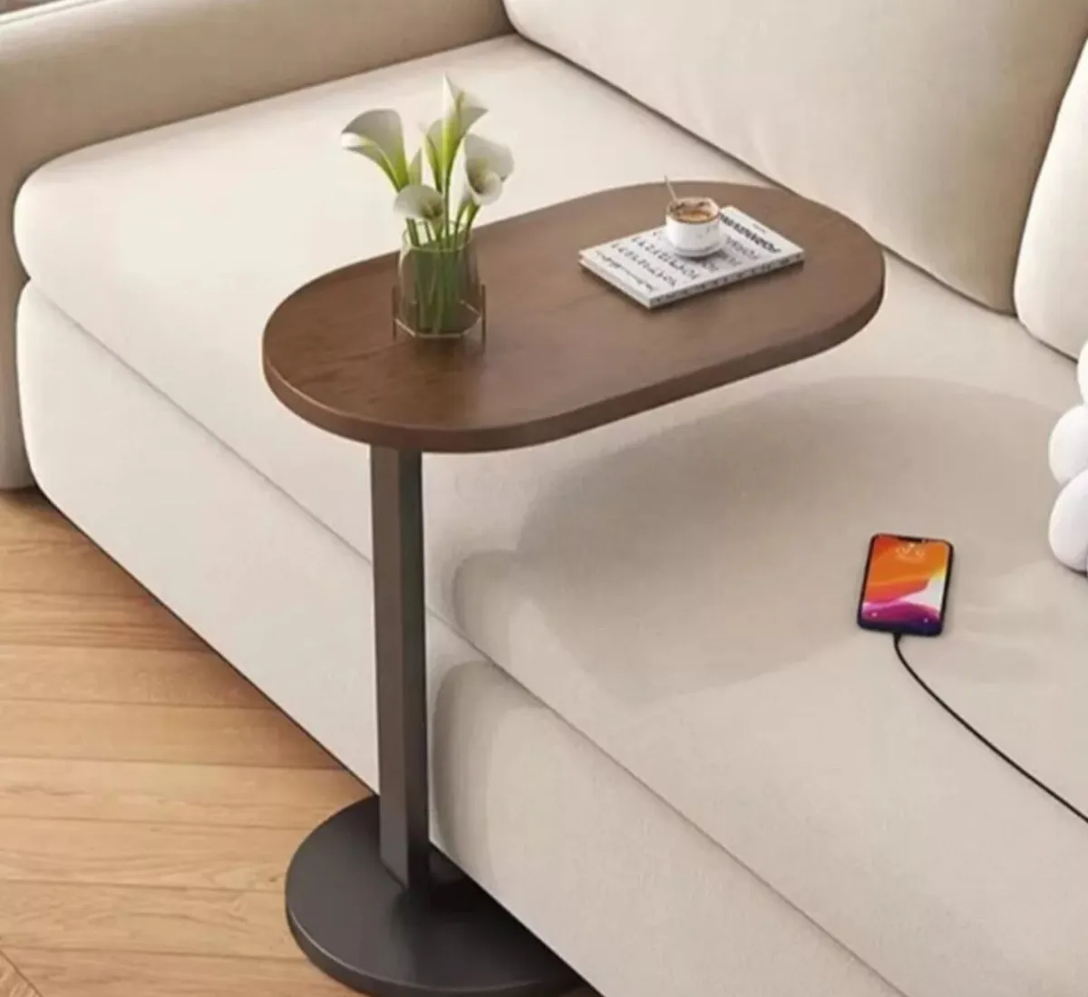 NEW C Shaped Side End Coffee Table - Image 4