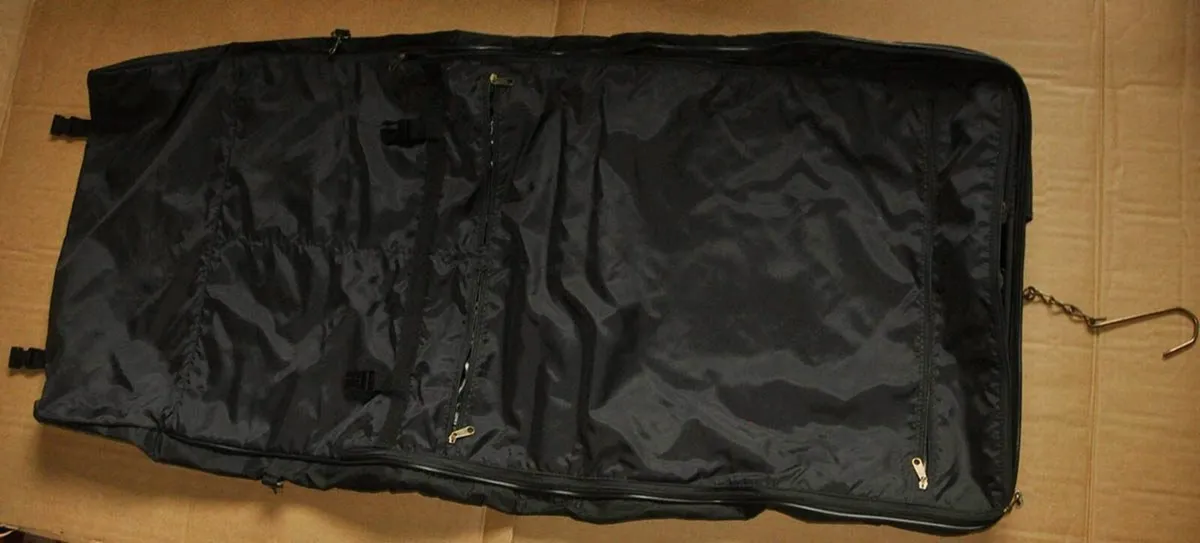 Garment Bag black canvas - Image 1