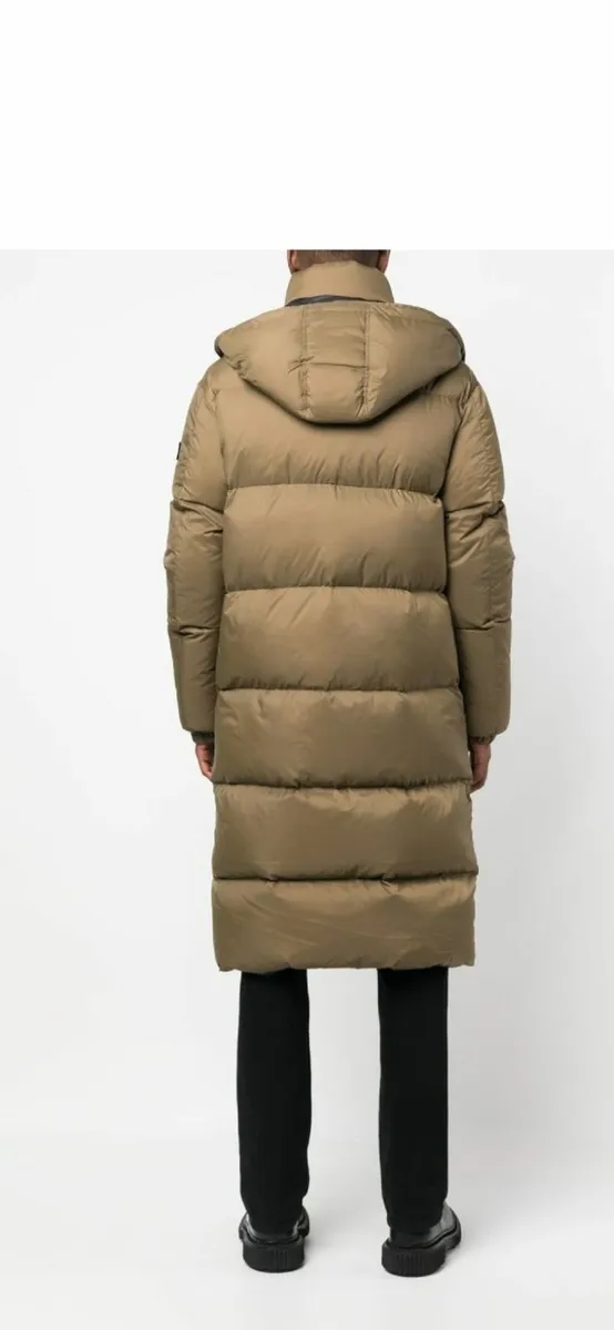 Yves Salomon Mens Designer Coat, S, Mint - Image 3