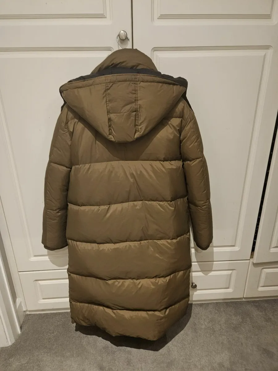 Yves Salomon Mens Designer Coat, S, Mint - Image 4