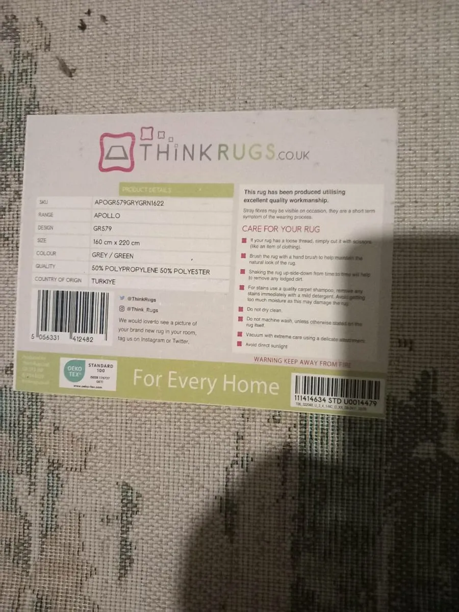 Large Turkish Rug 160cm×220cm - Image 2