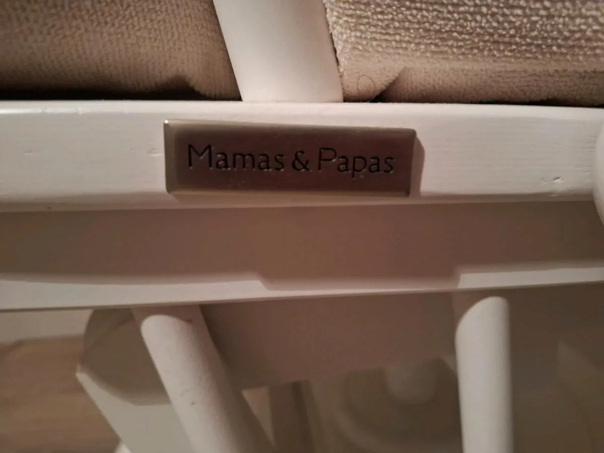 Mamas and Papas rocking chair with footstool - Image 3