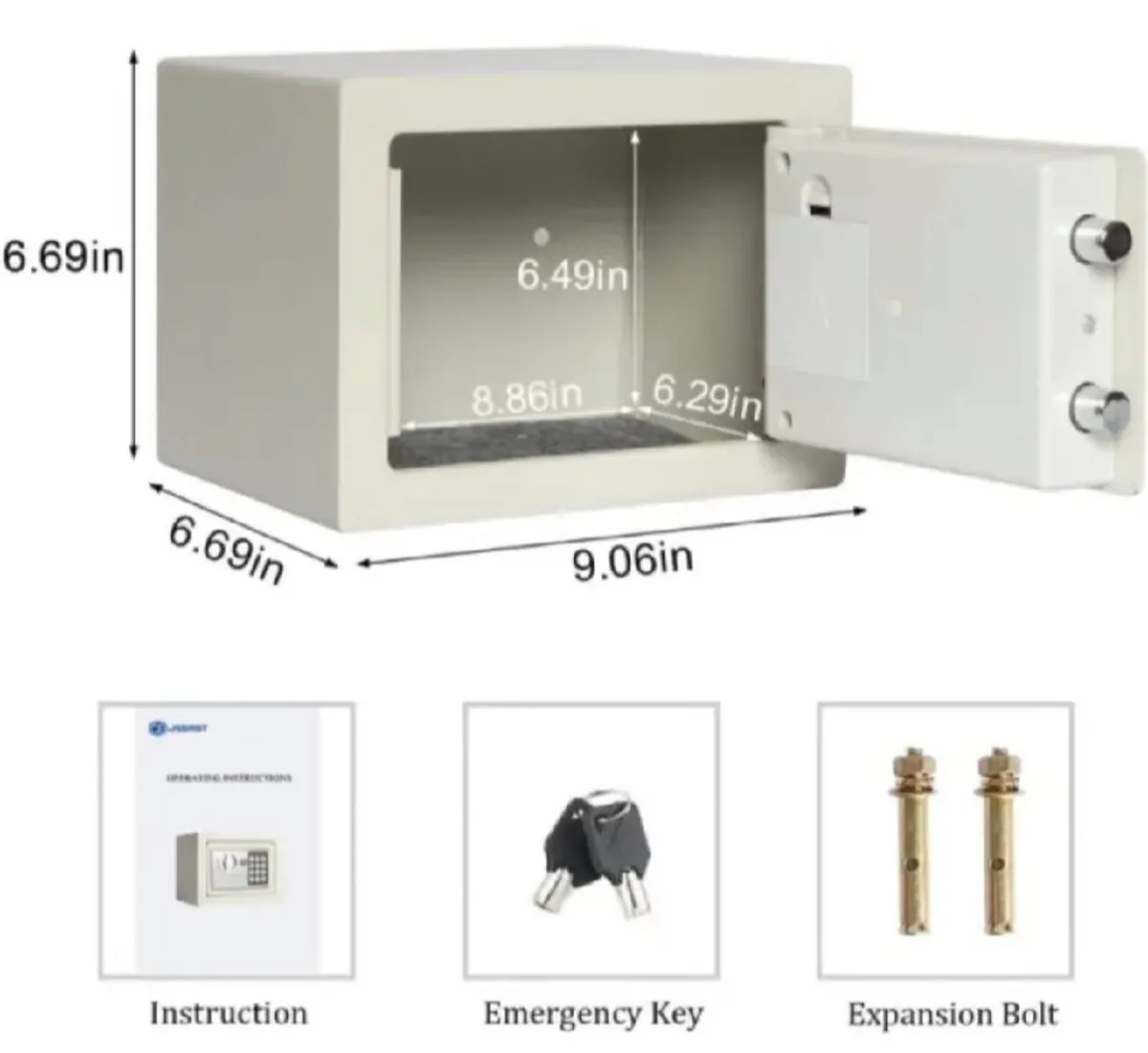 NEW Compact Digital Safe Steel Home or Office - Image 4