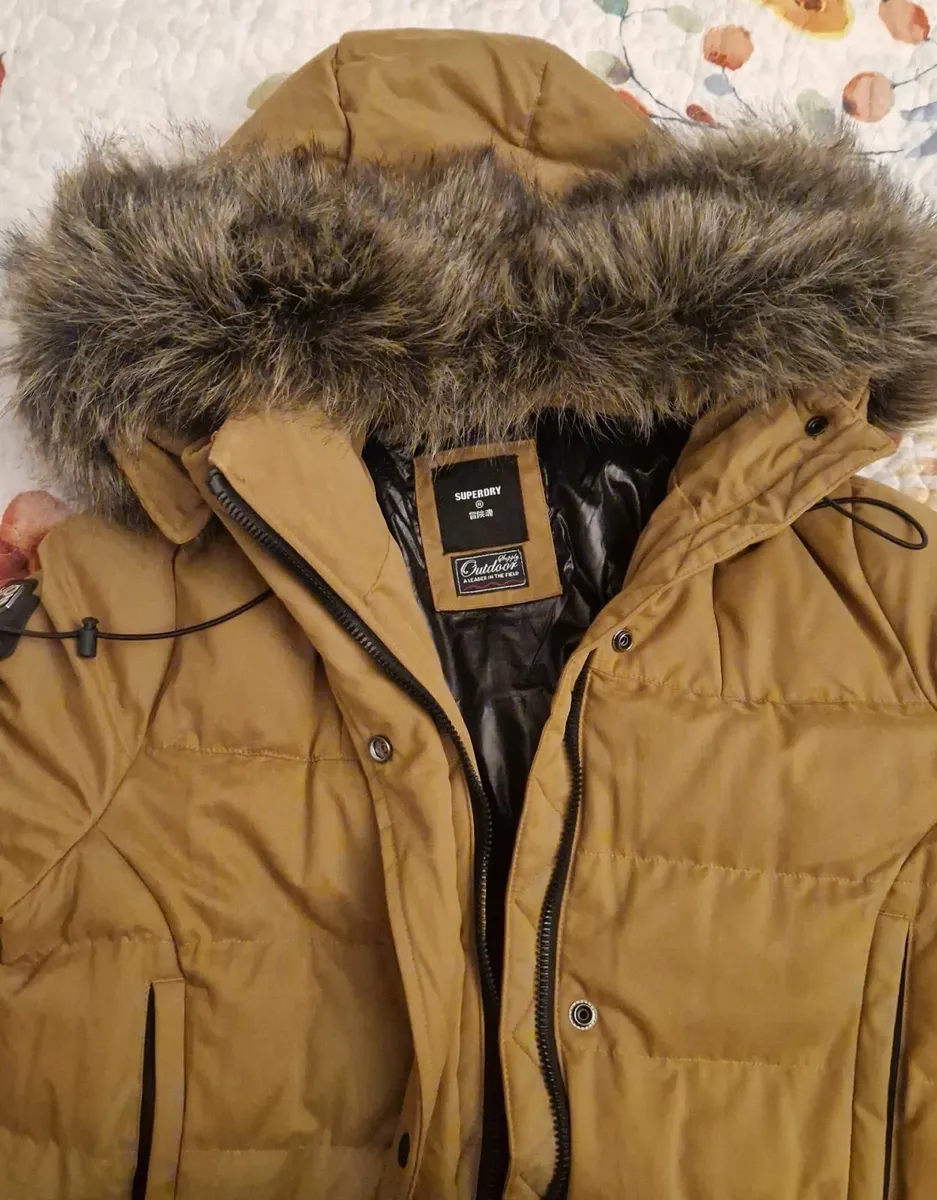 Super Dry duck down ladies full length coat