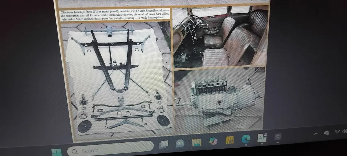 1933 Austin 7  RP saloon  REDUCED TO SELL - Image 4