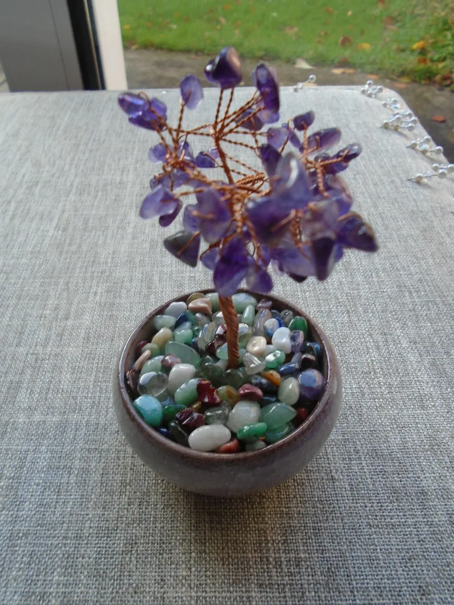 Amethyst tree. Gemstone tree,Ornament - Image 1