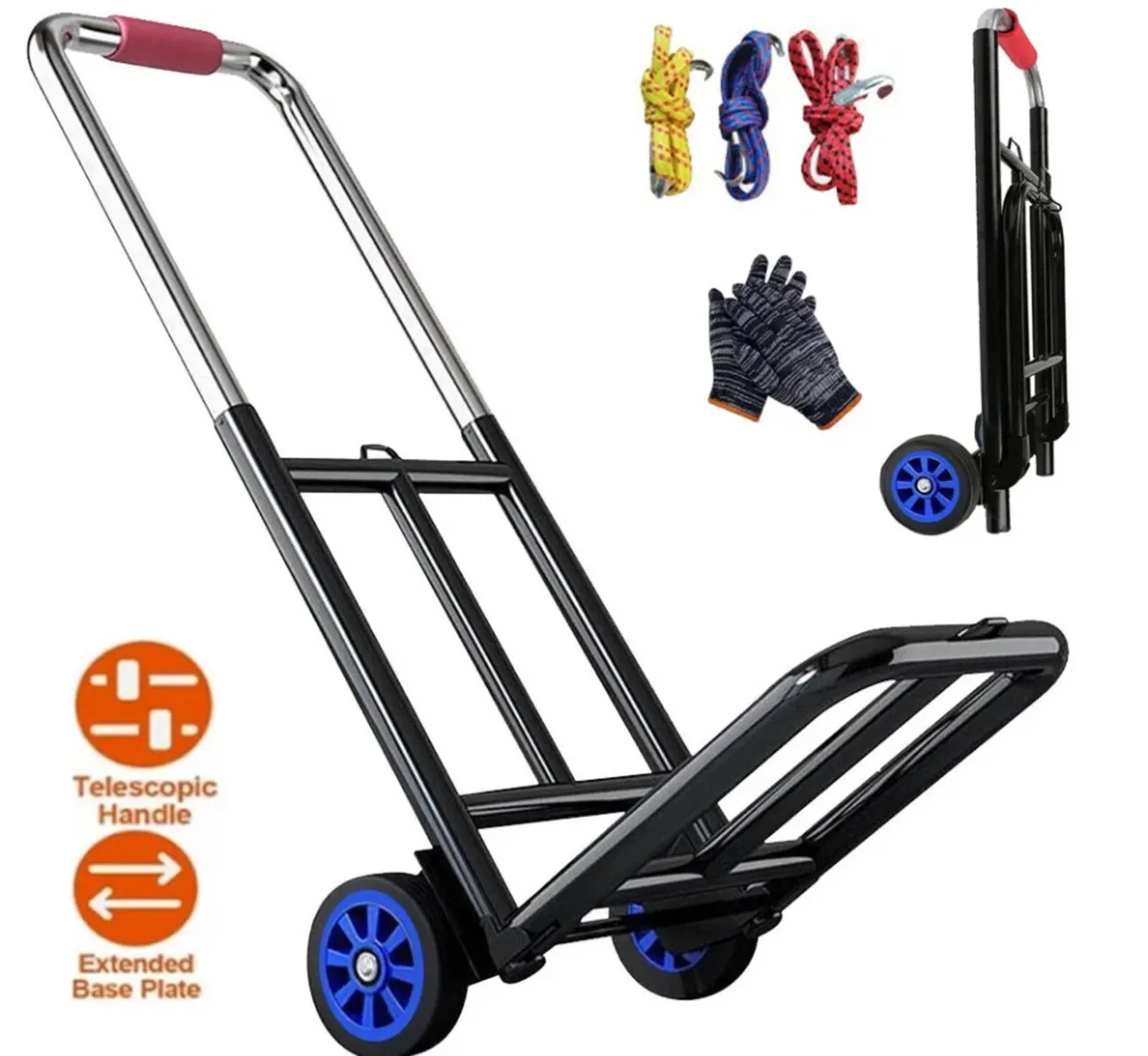 NEW Folding Lightweight Hand Sack Trolley Cart - Image 1