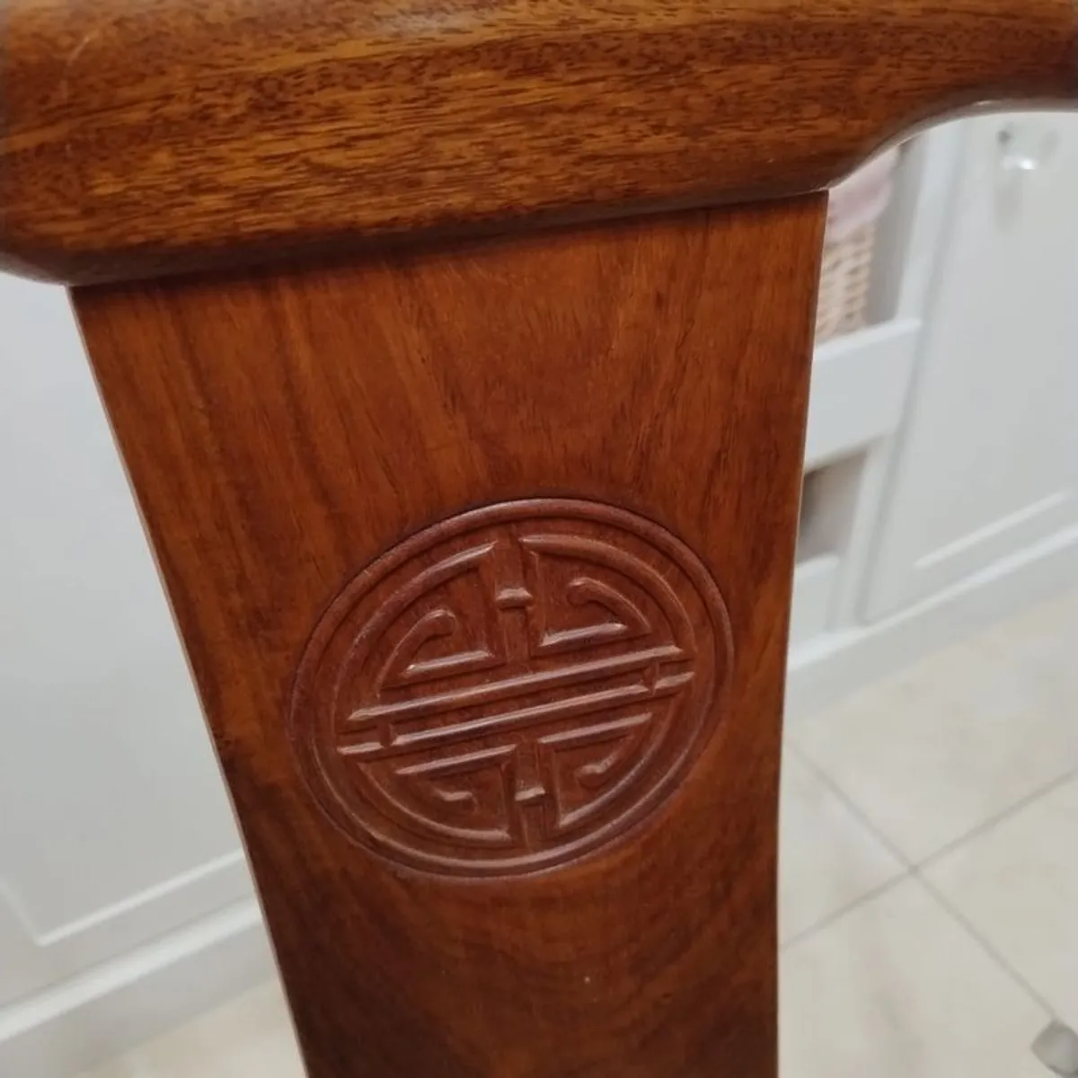 Rosewood Extendable Dining Table & 6 Chairs - Image 3