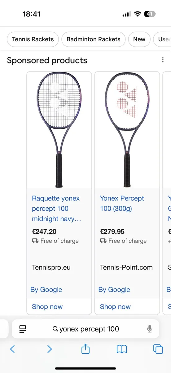 Yonex Percept 100 Midnight Navy 300g